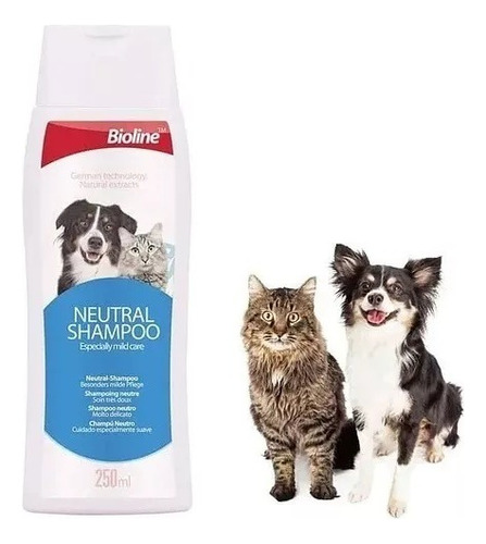 Shampoo Neutro Para Perros Y Gatos Bañomascotas Cuidado250ml