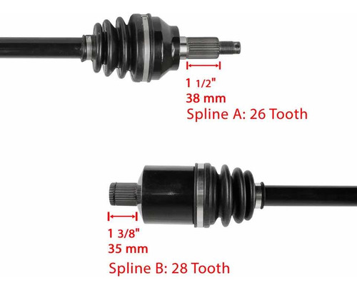 Par De Flechas Delanteras Polaris Rzr Xp 4 1000 2017-2020