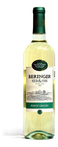 Pack De 6 Vino Blanco Beringer Mv Pinot Grigio 750 Ml