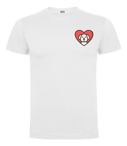 Polera Estampada Dog Lover 100% Algodón