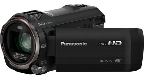 Videocámara Panasonic HC-v785 Full HD Wi-Fi con Izoom 50x, color negro