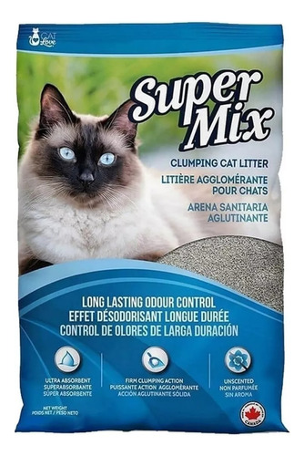 Arena Sanitaria Aglutinante Super Mix 7.5 Kg Gato 