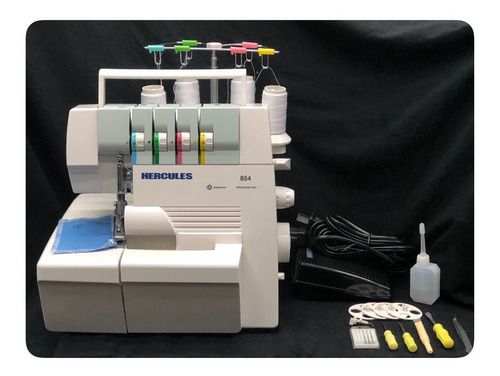 Imagen 6 de 6 de Maquina Overlock Marca Hercules 4 Hilos Portatil