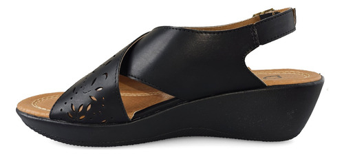 Sandalia Huarache T-bar Negro Dva 104702 22-26 Gnv®