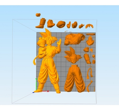 Dragon Ball Goku Y Gohan Bebé Archivos Stl Obj Impresión 3d