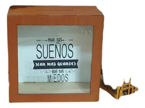 Pack 31 Alcancía De Madera Personalizada 19x19x9cm