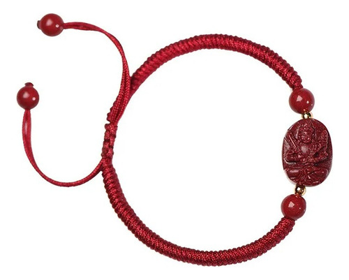 Pulsera De La Suerte Buda Hilo Bordo Mudra