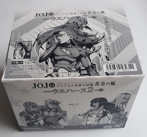 Jojo's Bizarre Adventure Golden Wind 2 Bandai Wafer Caja 20