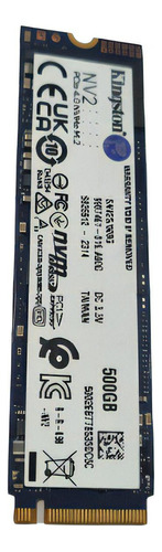 Disco sólido SSD interno Kingston SNV2S/500G 500GB negro