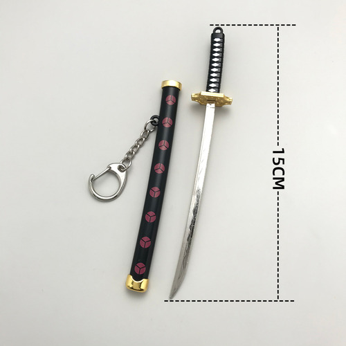 Llavero Con Forma De Espada Samurái Roronoa Zoro De 8 Estilo