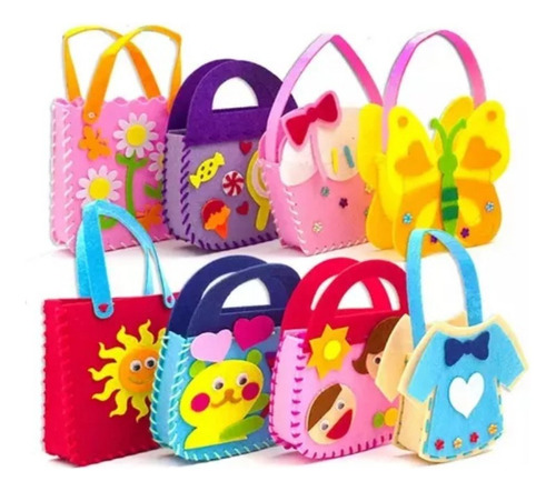 Bolsa De 14 Piezas, Bolsa Infantil No Tejida Hecha A Mano, S