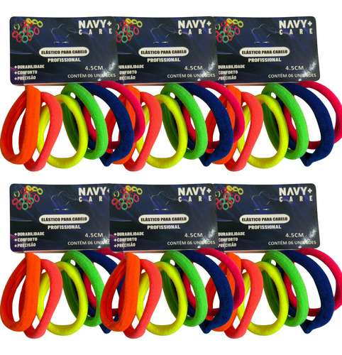 Kit 36 Xuxinhas De Cabelo Elastico De Meia Medio Confortavel Cor Preto