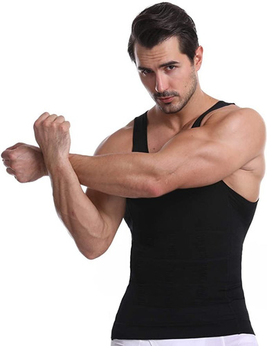Imagen 5 de 8 de Whatafit Camiseta Faja Playera Reductora Moldeadora Hombre
