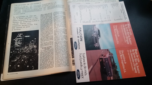 Corsa 270 Tapa Reparada Mapa Bs As. Río De Janeiro 1971 22/6 (Usado)