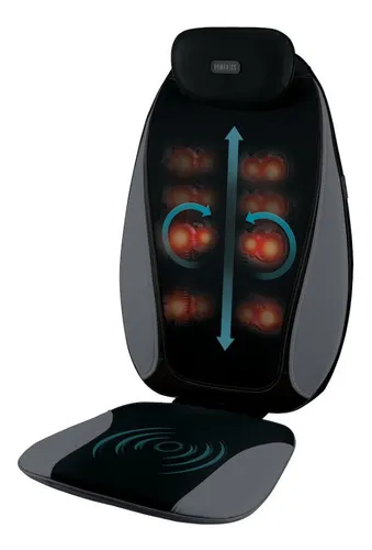 Asiento Masajeador Homedics Con Calor Y Vibraci n Negro MercadoLibre