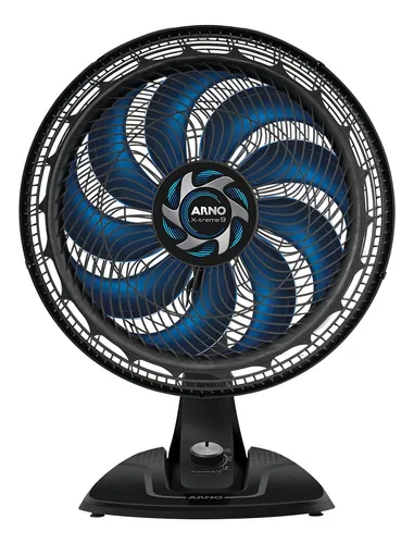 Ventilador Arno X-treme 9 De Mesa 40cm VE90 Cor Preto Pás Azul