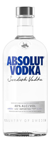 Pack De 4 Vodka Absolut Blue 750 Ml