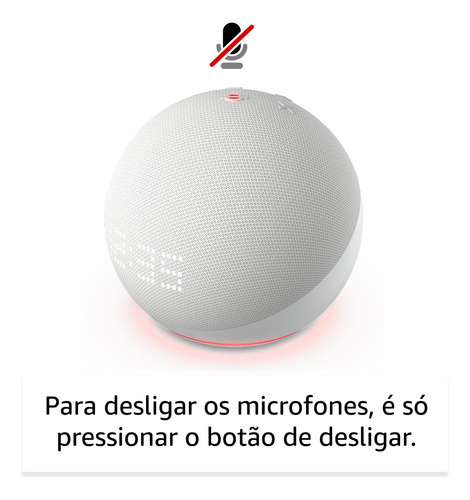 Echo Dot 5a Geração Glacier White Amazon Glacier White
