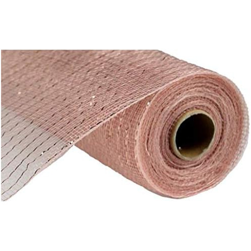 10 Inch X 30 Feet Deco Poly Mesh Ribbon (new Rose Gold ...