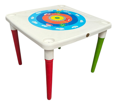 Mesa Infantil De Plástico Patas Desmontables Excelente Calid Blanco