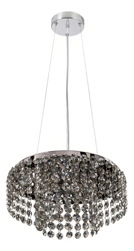 Pendente Cristal Redondo Ø30xh12,5cm 6 Lâmpadas G9 Wt