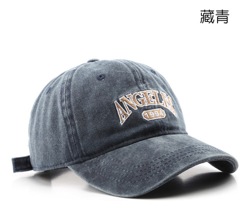 Gorra De Béisbol Con Monograma Lavado Vintage  Ajustable