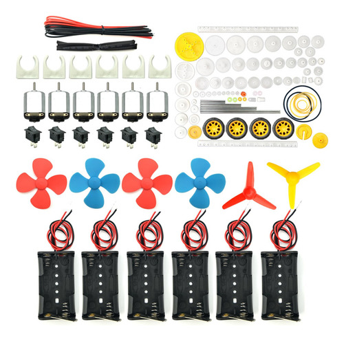 Eudax 6 Juegos De Mini Motor Eléctrico Rectangular De 1,5-3