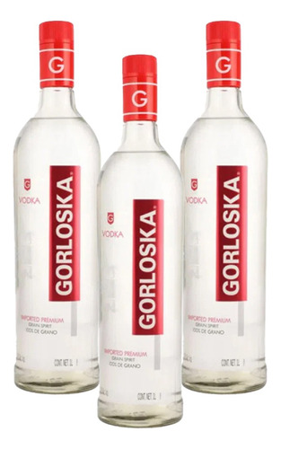 Pack De 3 Vodka Gorloska 1000ml