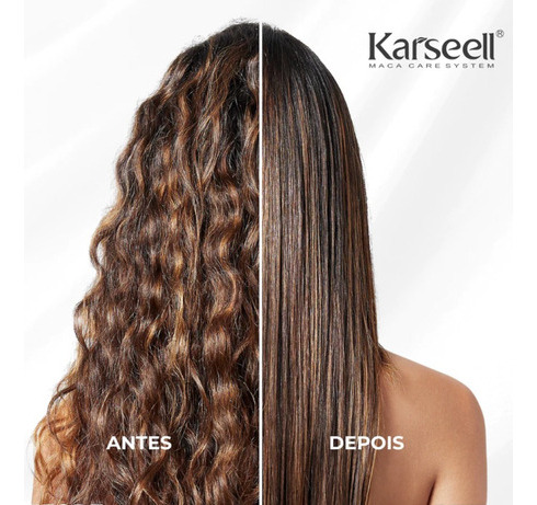 Máscara Com Shampoo Karseell Mais Progressiva Liso De Dália