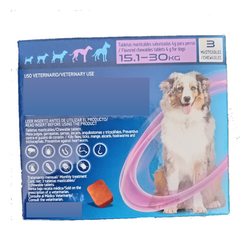 Next Masticable Morado Perros 15.1-30 Kg, 3 Tabletas