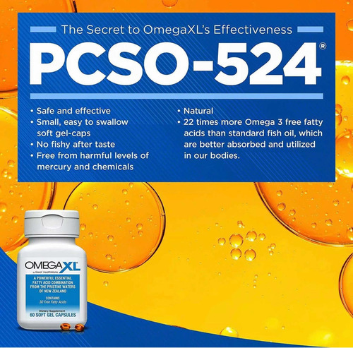 Omega Xl (60 Cápsulas) Alivio Del Dolor Articular, Omega 3 Sabor Sin Sabor