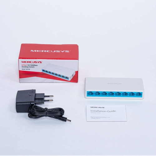 Imagen 2 de 5 de Switch De Red Mercusys Ms108 10/100 De 8 Puertos
