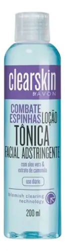 Loção Tônica Facial Adstringente Clearskin 200ml - Avon Tipo de p...