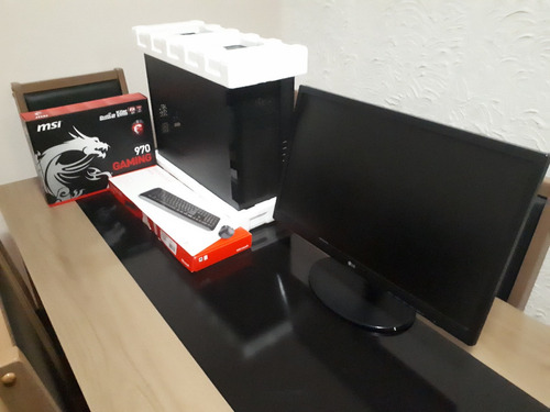 Pc Gamer Completo Amd 3.2ghz 8gb LG 24 R9 380 1tb Ssd 128gb