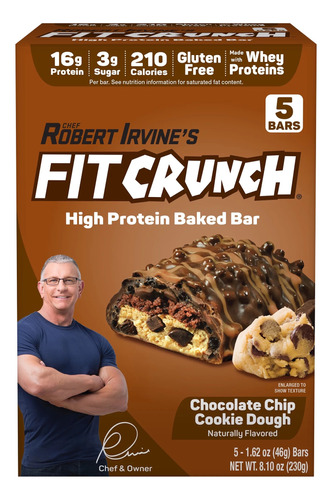 Fit Crunch De Proteina Chocolate Irvine 5 Barras