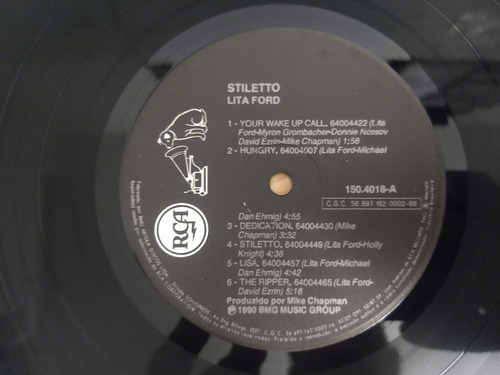 Lp Vinil Lita Ford . Stiletto (Usado)