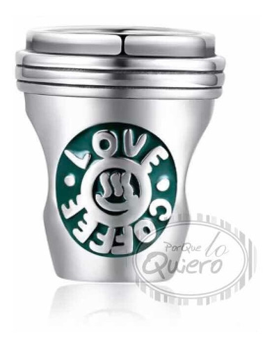 Charm 100% Plata 925 Vaso Café Starbucks Bebida Para Pandora