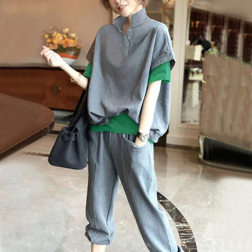 Pantalones Cortos De Traje Gris, Ajuste Cómodo