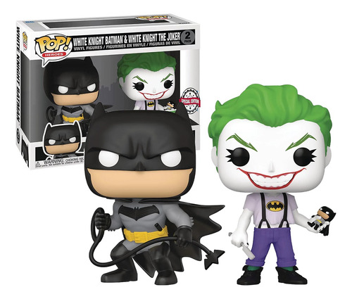 Funko Pop 2 Pack Joker Batman Exclusivo White Knight Paquete