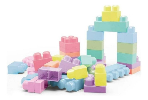 Bloques Kidz Time Juega Y Aprende 80 Piezas Colores Pastel Colores Pastel