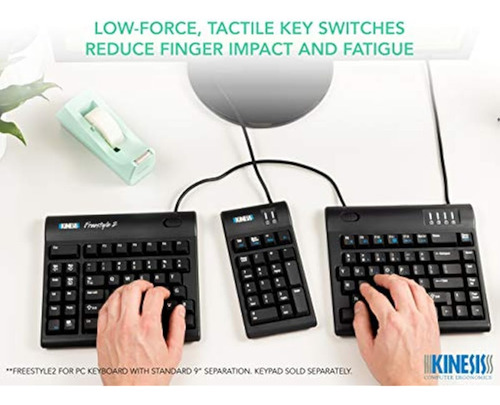Teclado Ergonómico Kinesis Freestyle2 Para Pc (20)