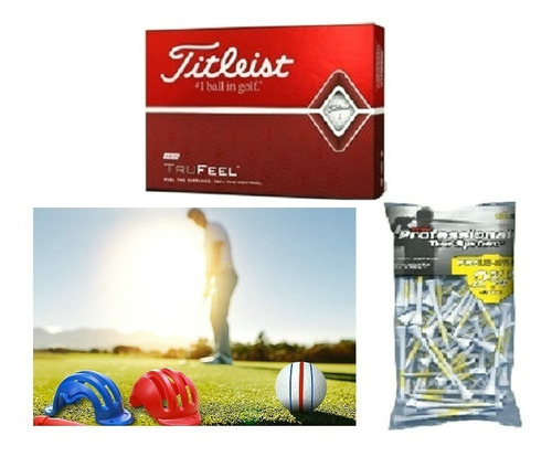 Combo - 12 Pelotas De Golf + 100 Tees + Juego De Marcadores