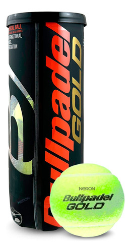 Tubo De 3 Pelotas Bullpadel Gold: Importadas