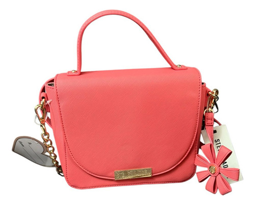 Bolsa Satchel Steve Madden Baubriel Color Rosa Chicle