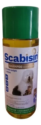 Shampoo Antipulgas Scabisin Chinoin Para Perros y Gatos 250 mL
