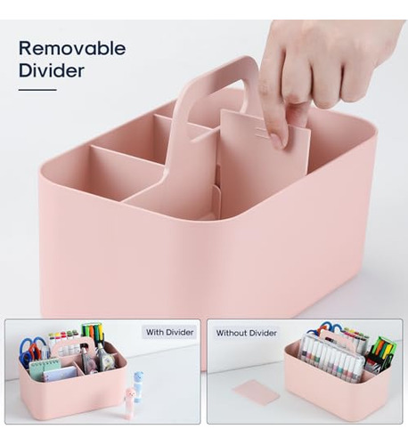 Organizador Multiusos Con Asa - Contenedor Apilable De Plást