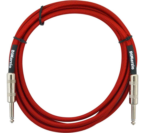 Dimarzio Ep1710 Red Cable Guitarra Instrumento Textil 3 Mts