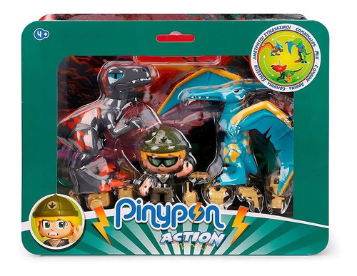 Set Explorador Pinypon Action C/ 2 Dinosaurios Jeg 16684