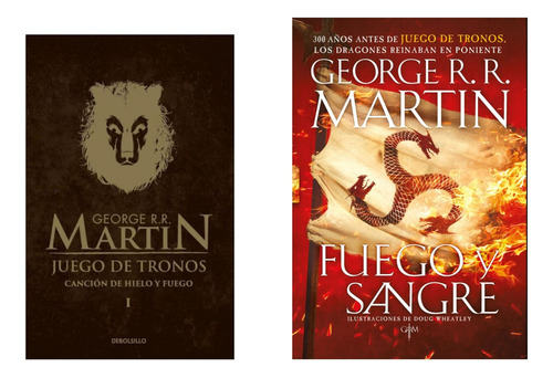 Juego Tronos 1 + Fuego Y Sangre - Martin - 2 Libros Gd Y Bol