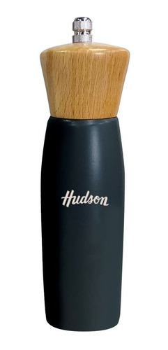 Molinillo De Madera Hudson Laqueado Color Negro 20 Cm